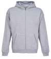 04818 (Jelo) Unisex Jelo Zipped Hoodie Grey Marl colour image